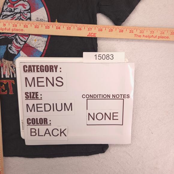 Elton John Band Crew Neck Graphic Short Sleeve T Shirt Mens Size Medium M Black - Picture 8 of 9